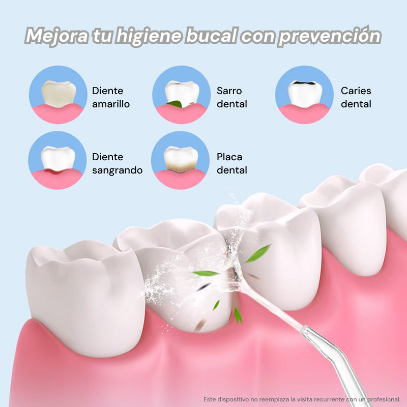 🦷 Irrigador Bucal Inalámbrico Pro: Sonrisa Impecable en 60 Segundos 🚀