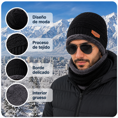 ❄️ Set Invernal Pro-Warm — Gorro y Cuello con Interior de Terciopelo 🔥