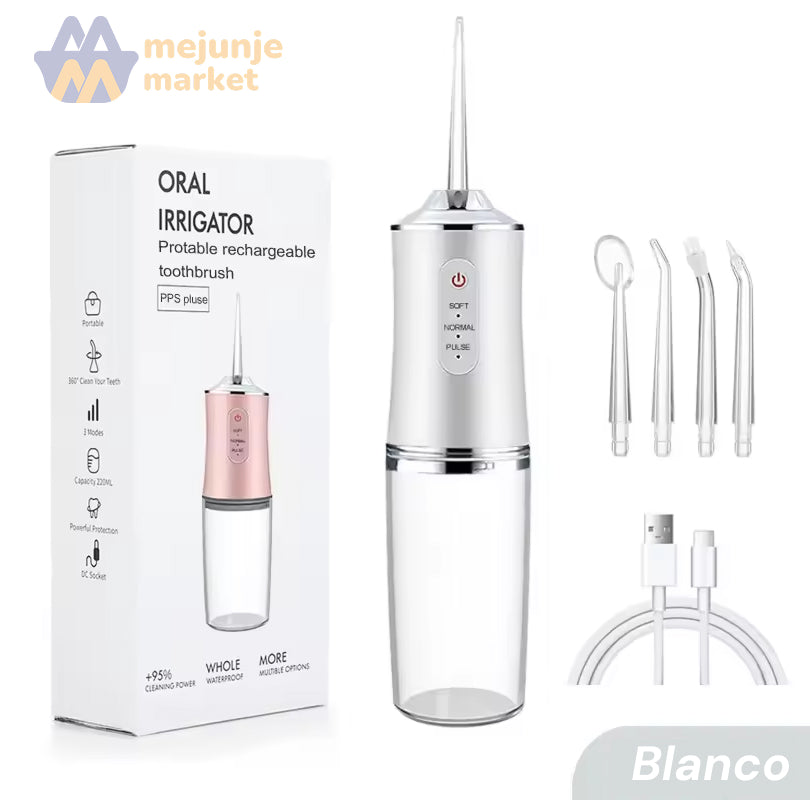 🦷 Irrigador Bucal Inalámbrico Pro: Sonrisa Impecable en 60 Segundos 🚀