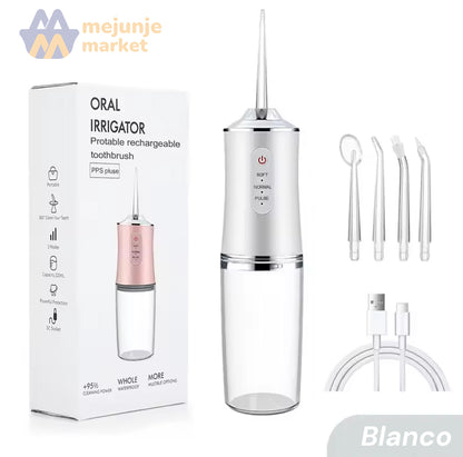 🦷 Irrigador Bucal Inalámbrico Pro: Sonrisa Impecable en 60 Segundos 🚀