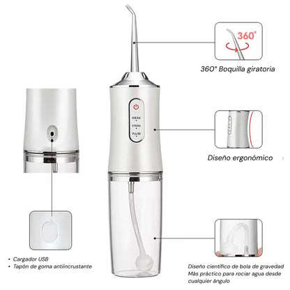 🦷 Irrigador Bucal Inalámbrico Pro: Sonrisa Impecable en 60 Segundos 🚀