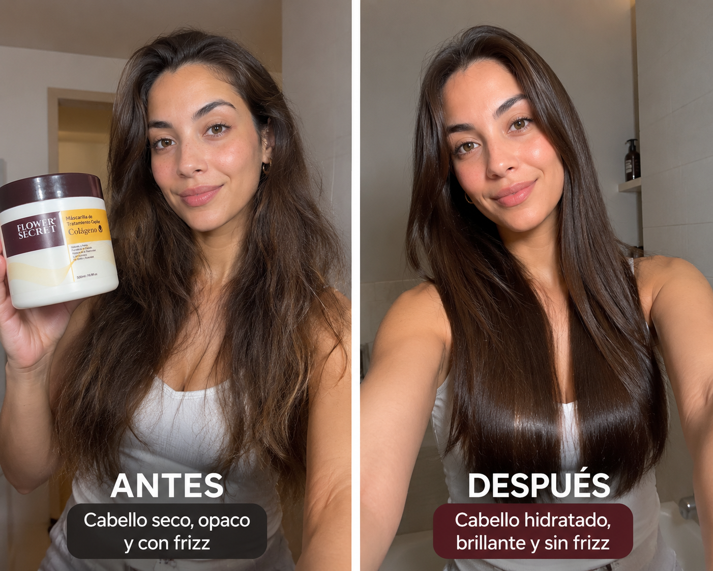 ✨ Tratamiento Colágeno Flower Secret — Hidratación Profunda y Brillo Espejo 🌸