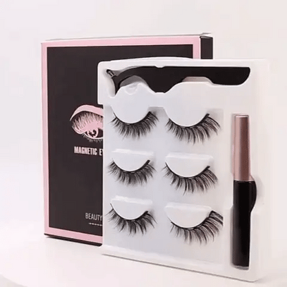 Kit Mirada Perfecta: Pestañas Magnéticas Reutilizables (3 Pares)💅
