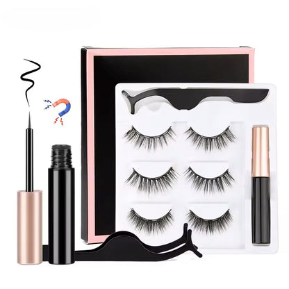 Kit Mirada Perfecta: Pestañas Magnéticas Reutilizables (3 Pares)💅